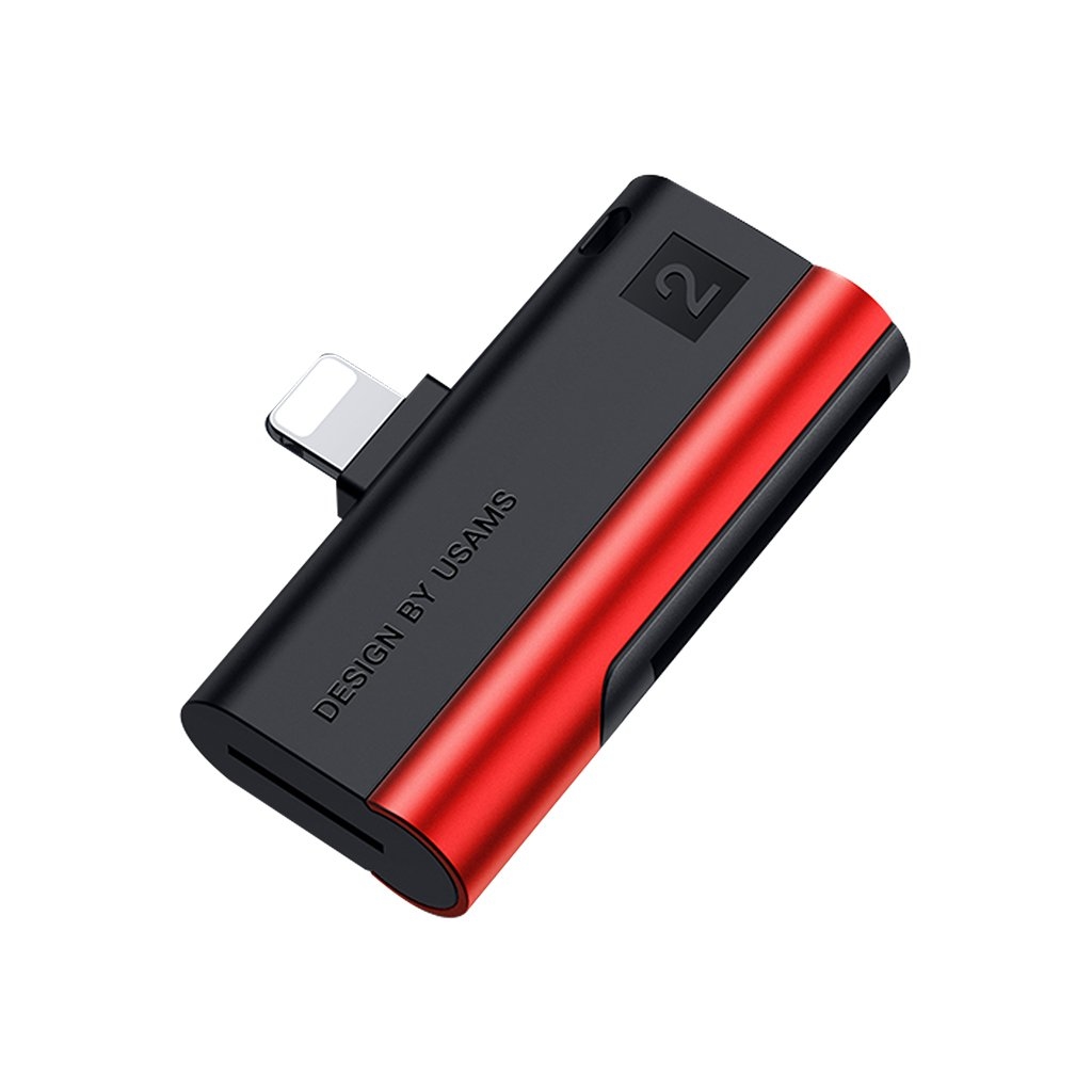 Usams US-SJ430 Lightning Port Card Reader(SD card+TF card）