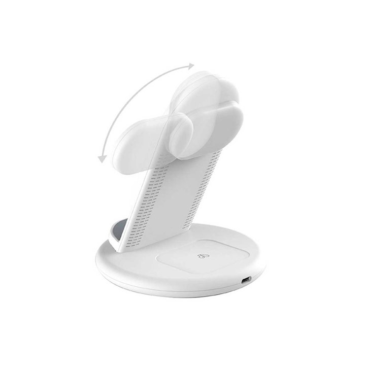 WiWU Power Air 3 in 1 Desktop Wireless Charger Mobile Phone Stand 15W