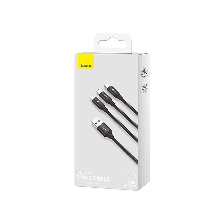 Baseus Rapid Series 3-in-1 Cable for iP+Micro+Type-C