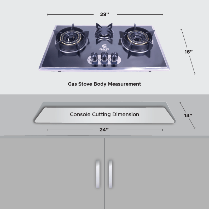 Gazi EG-B712S Smiss Gas Stove