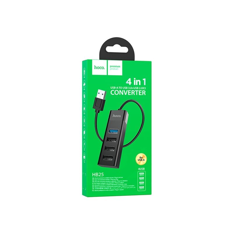 Hoco HB25 4-in-1 Type-C To USB Hub Converter