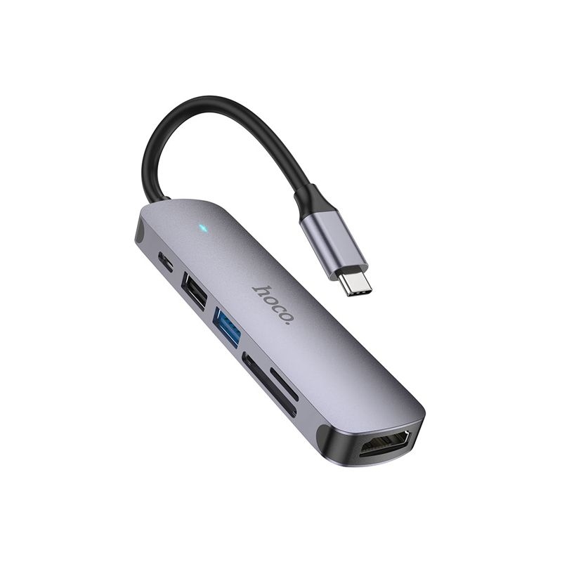 Hoco HB28 6 in 1 USB-C Multifunction Adapter 60W
