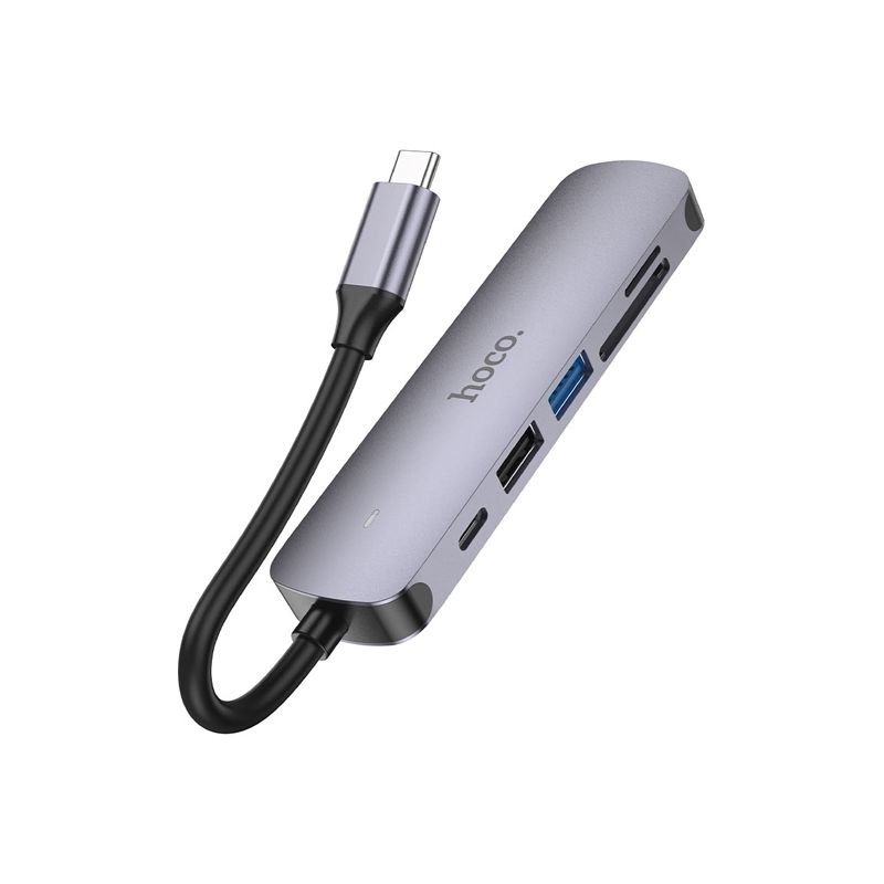 Hoco HB28 6 in 1 USB-C Multifunction Adapter 60W