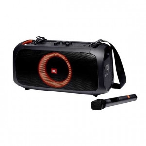 JBL PartyBox On-The-Go Portable party speaker with  wireless mic