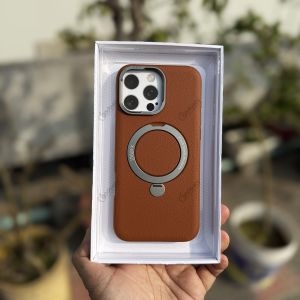 X-Level Better Skin Leather Magsafe Stand Case for iPhone 16 Pro Max