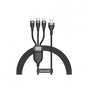 Baseus One-for-three Fast Charging Data Cable USB to M+L+C 66W