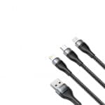 Baseus One-for-three Fast Charging Data Cable USB to M+L+C 66W