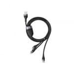 Baseus One-for-three Fast Charging Data Cable USB to M+L+C 66W