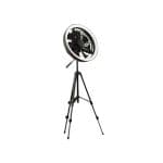 JISULIFE FA17 Outdoor LED Ceiling Fan with Long Tripod Stand