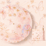 Color Bloom 16-Rib Sun & Rain Umbrella