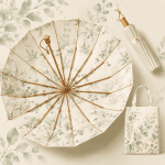 Color Bloom 16-Rib Sun & Rain Umbrella
