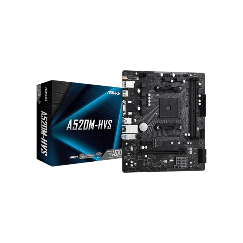 ASRock A520M-HVS AMD AM4 Micro ATX Motherboard