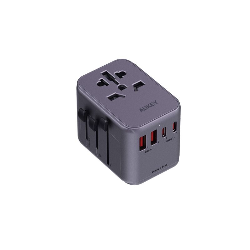 AUKEY Travel Mate 35W Universal Adapter with USB Ports