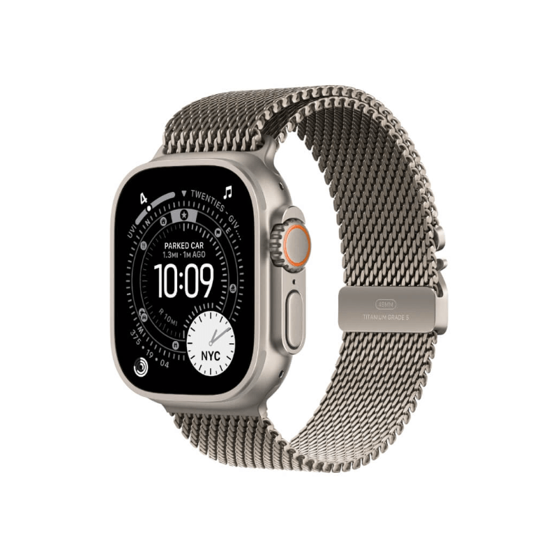 Apple Watch Ultra 3 Titanium Milanese Loop