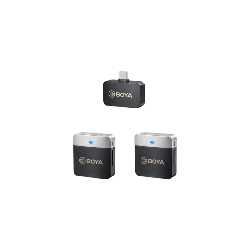 BOYA BY-M1V4 2.4GHz Dual-Channel Wireless Microphone for Android