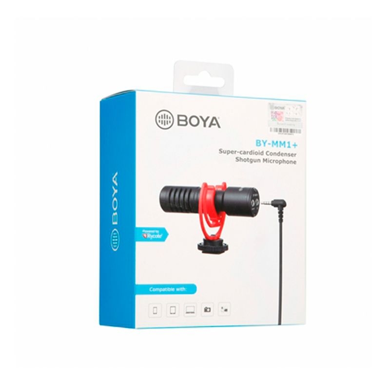 BOYA BY-MM1+ Super-Cardioid Condenser Shotgun Microphone