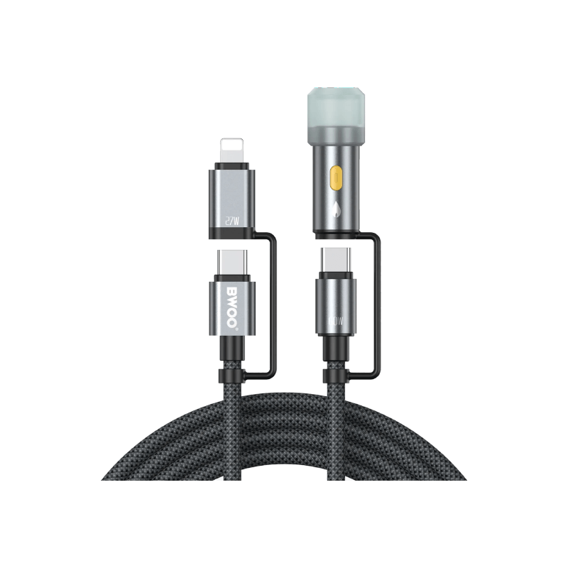 BWOO BO-X307 4-in-1 Lightning Cable with Lighter