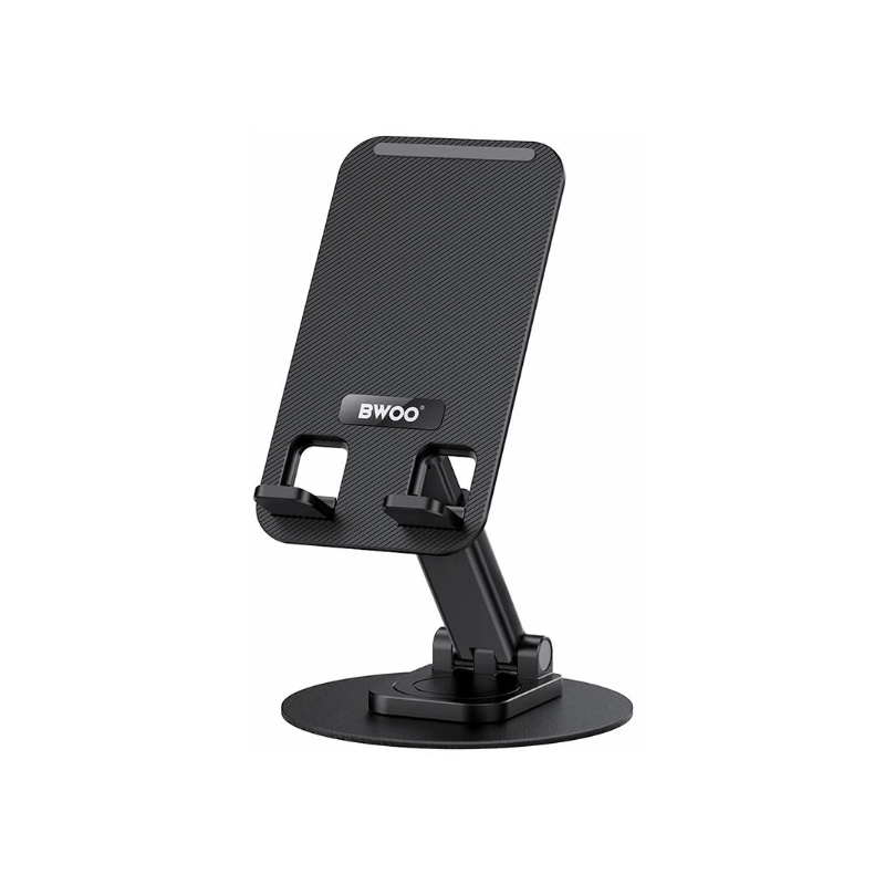 BWOO BO-ZJ132 360° Rotating Aluminum Alloy Foldable Desktop Phone Holder
