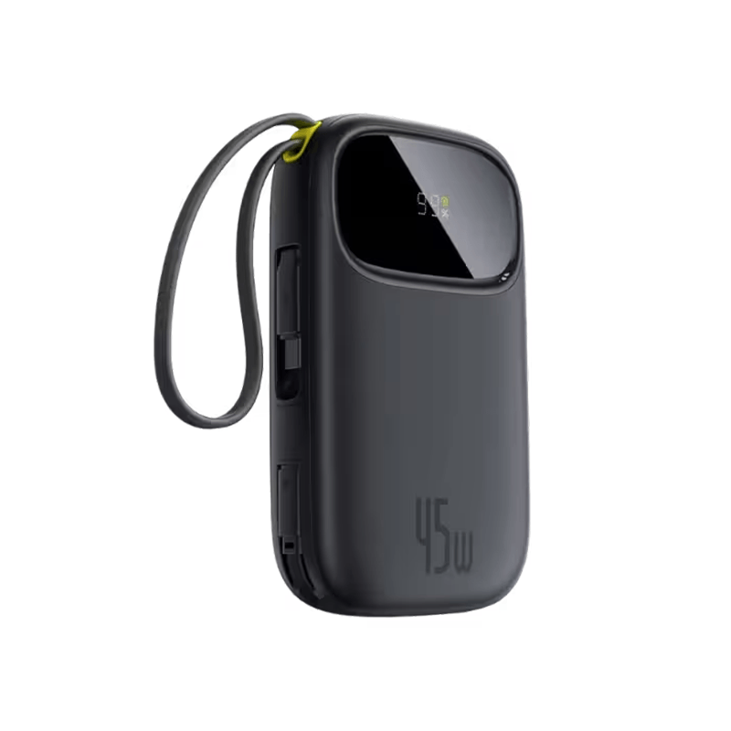 Baseus Qpow 3 45W Digital Display Fast Charging Power Bank With Dual Cable - 20000mAh