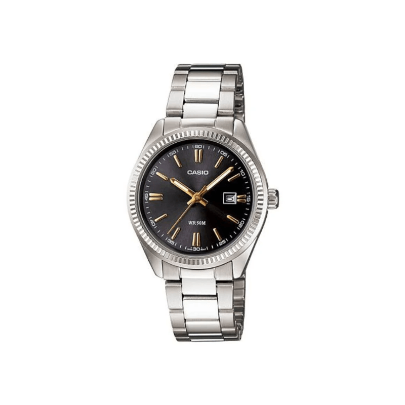 Casio Standard LTP‑1302D‑1A2VDF Analog Stainless Steel Women’s Watch