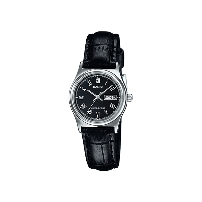 Casio Enticer LTP-V006L-1B Analog Leather Strap Women’s Watch
