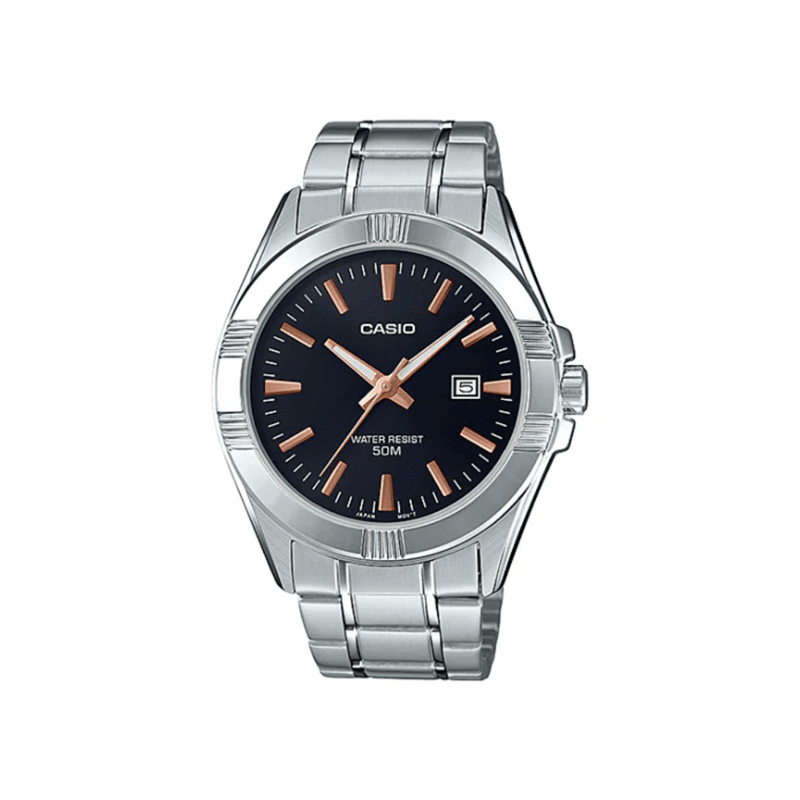 Casio Enticer MTP 1308D-1A2VDF Date Chain Men's Watch