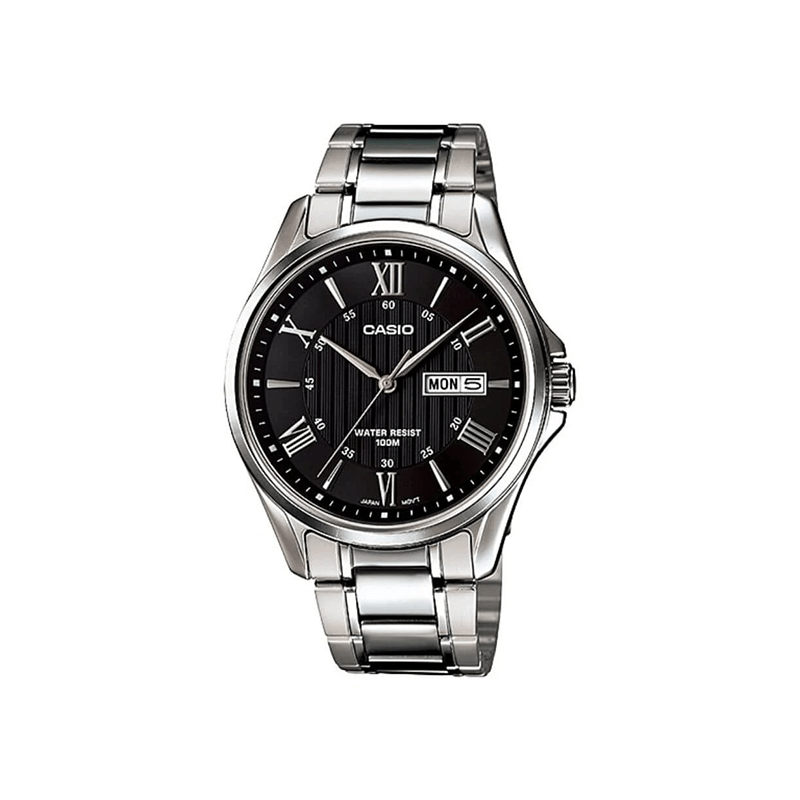 Casio Enticer MTP-1384D-1AV Analog Stainless Steel Men's Watch