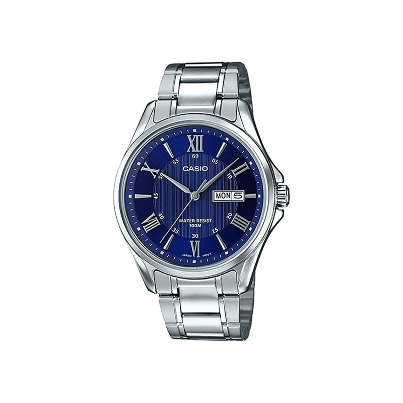 Casio Enticer MTP-1384D-2AVDF Analog Stainless Steel Men's Watch