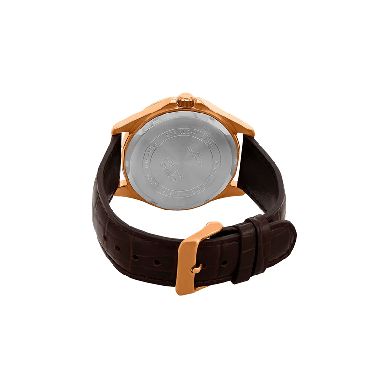 Casio Enticer MTP-1384L-1AV Analog Leather Strap Men's Watch