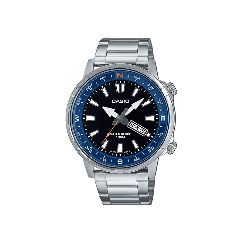 Casio Standard MTD-130D-1A2VDF Day Date Stainless Steel Men’s Watch