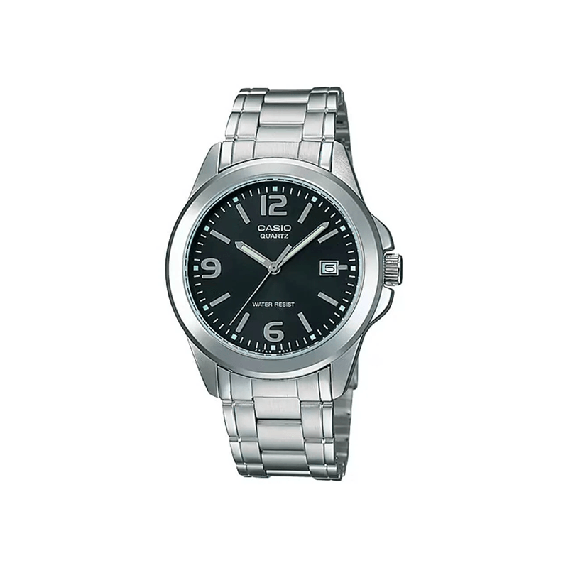 Casio Standard MTP-1215A-1A Date Stainless Steel Men's Watch