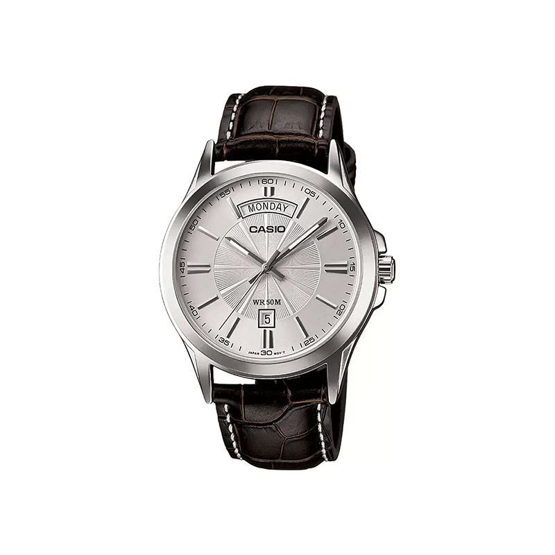 Casio Standard MTP-1381L-7AV Analog Leather Strap Men's Watch