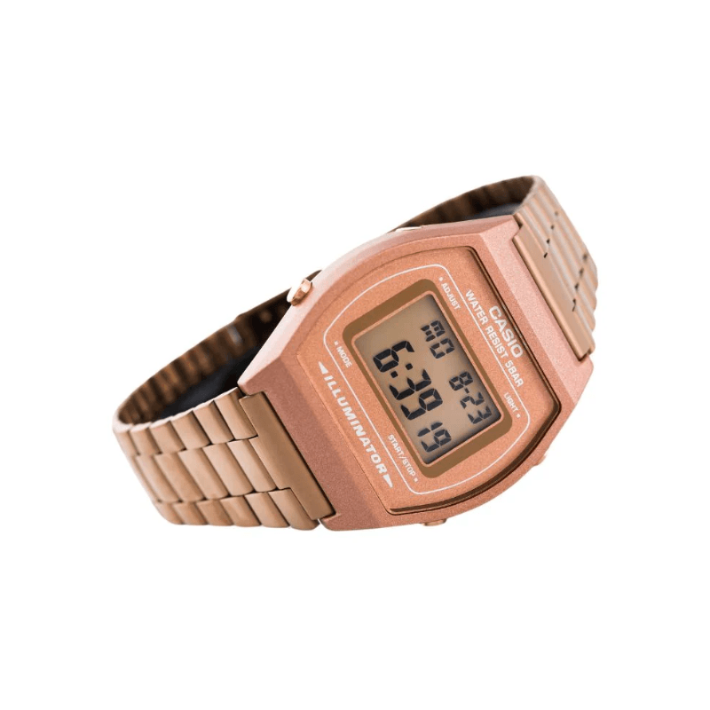 Casio Vintage B640WC-5ADF Digital Rose Gold Stainless Steel Unisex Watch