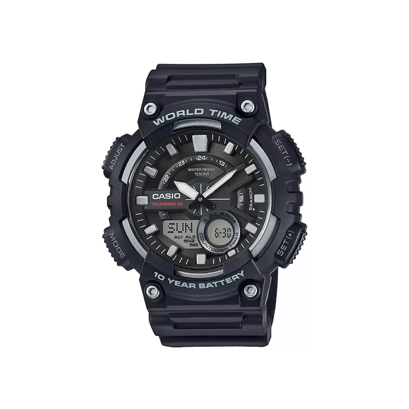 Casio Youth Dual Time AEQ-110W-1AVDF Resin Belt Men’s Watch