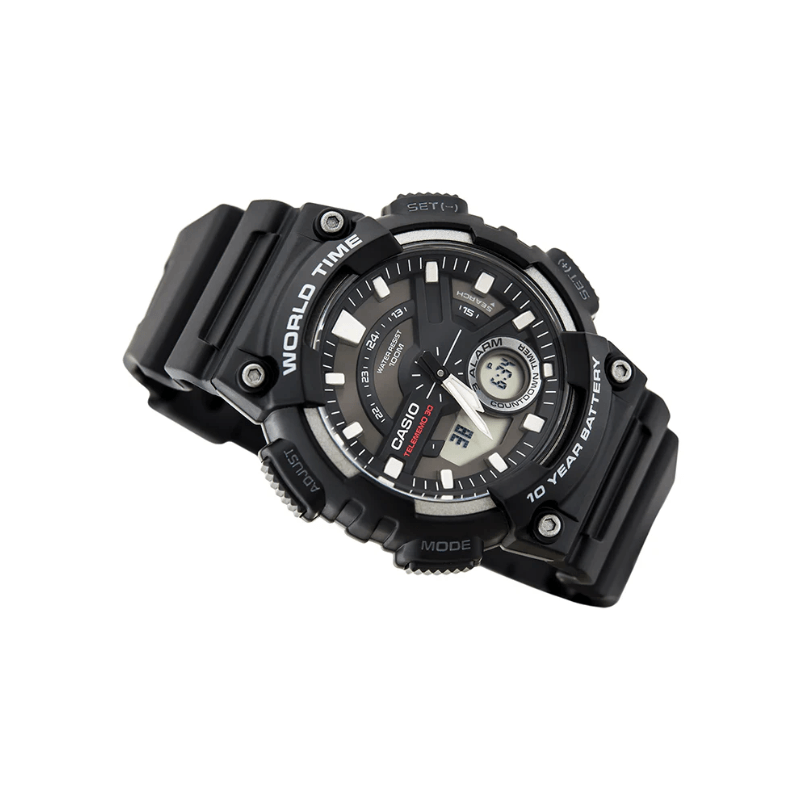 Casio Youth Dual Time AEQ-110W-1AVDF Resin Belt Men’s Watch