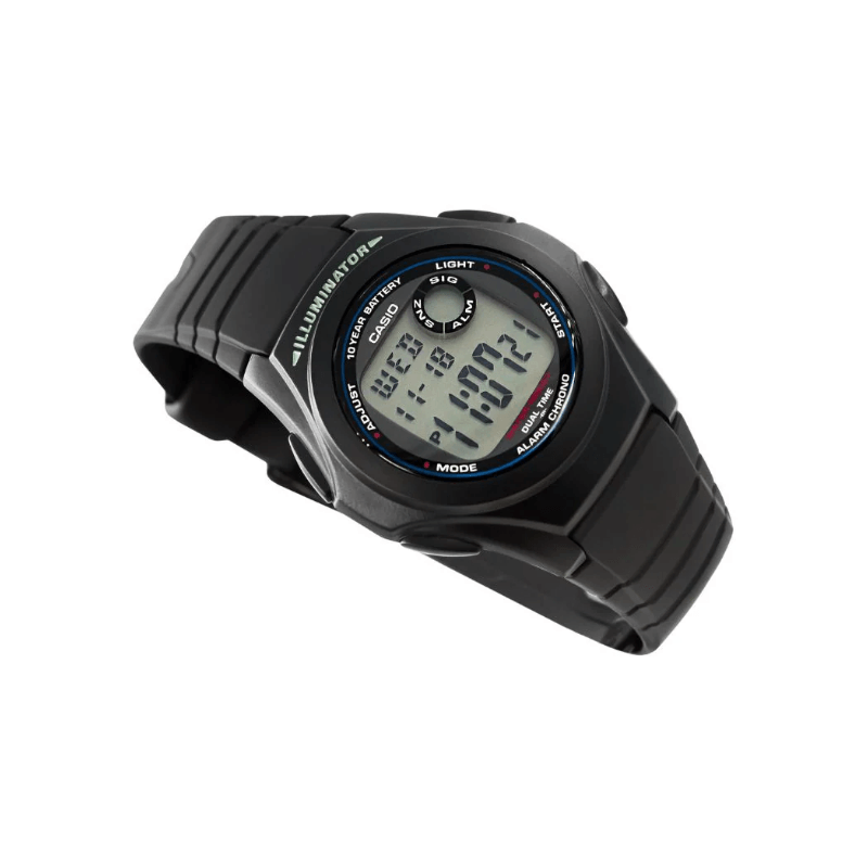 Casio Youth F-200W-1ADF Dual Time Resin Band Unisex Watch