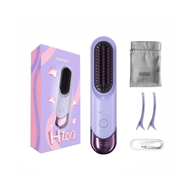 Enchen H100 Cordless Portable Hair Straightener Brush