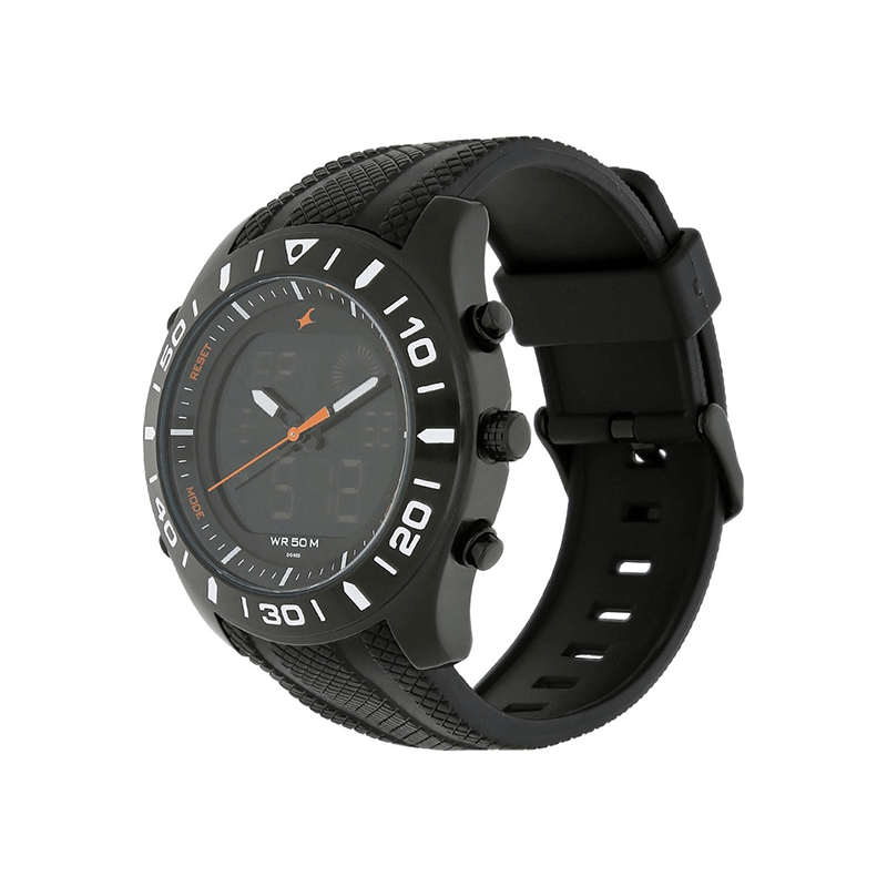 Fastrack 38034NP01 Analog-Digital Rubber Strap Men's Watch