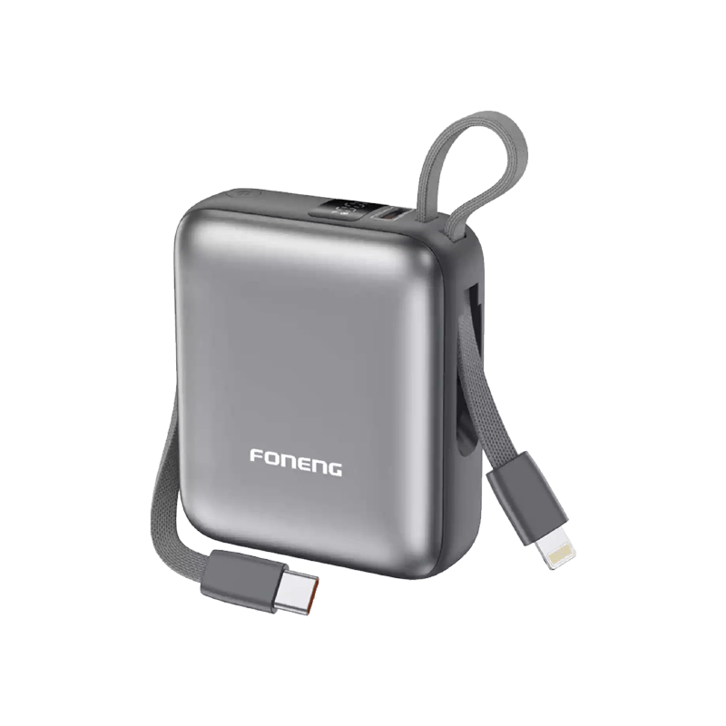 Foneng PX115 10000mAh 22.5W Dual Cable Mini Power Bank