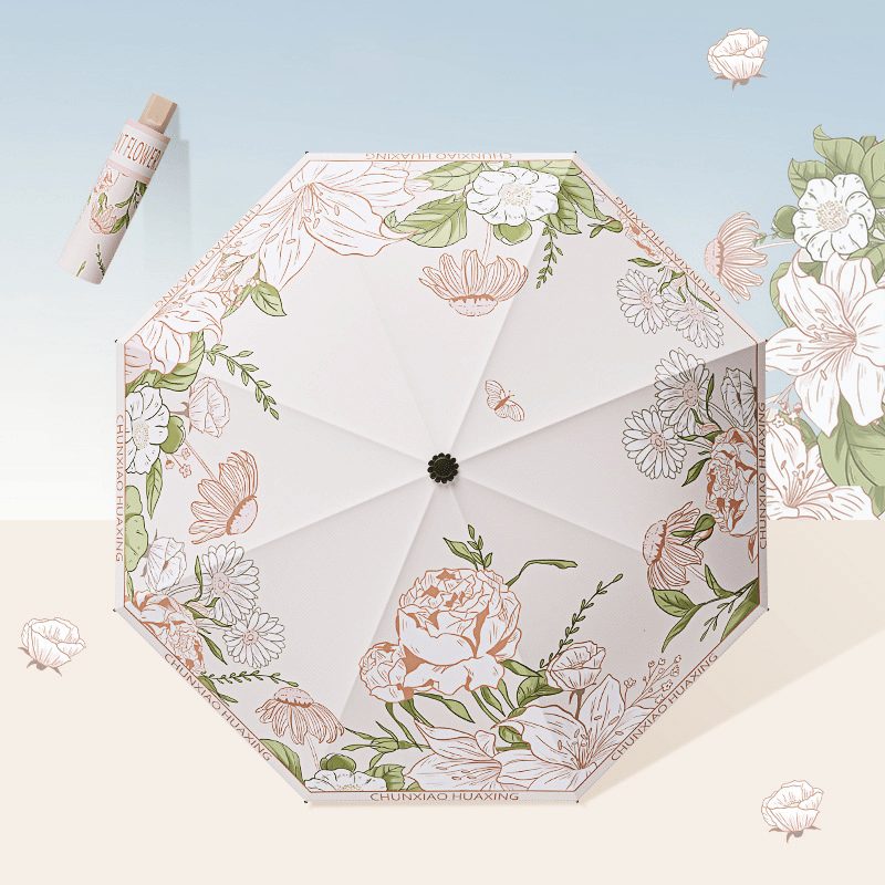 Fresh Vibe Dual-Use Anti-UV Folding Umbrella