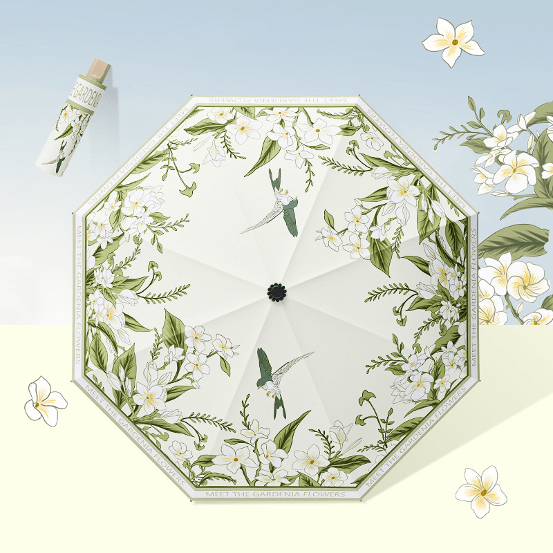 Fresh Vibe Dual-Use Anti-UV Folding Umbrella