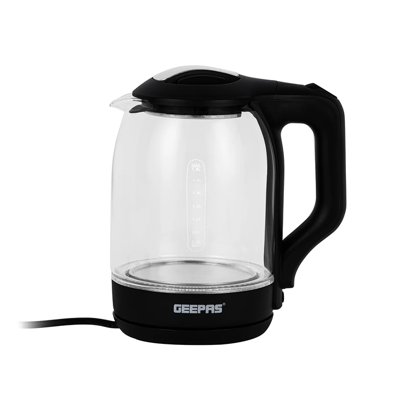 Geepas GK9901 Glass Body Electric Kettle - 1.8L