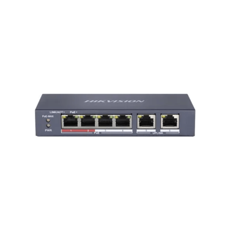 Hikvision DS-3E0106MP-E/M 4 Port Unmanaged PoE Switch
