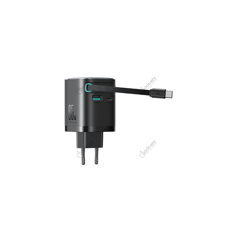 Joyroom JR-TCL02 GaN Charger with Retractable Cable - 65W