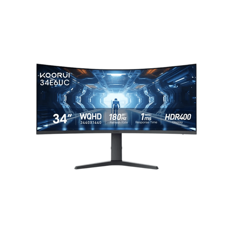 KOORUI 34E6UC WQHD 34 Inch VA 165Hz Curved Gaming Monitor