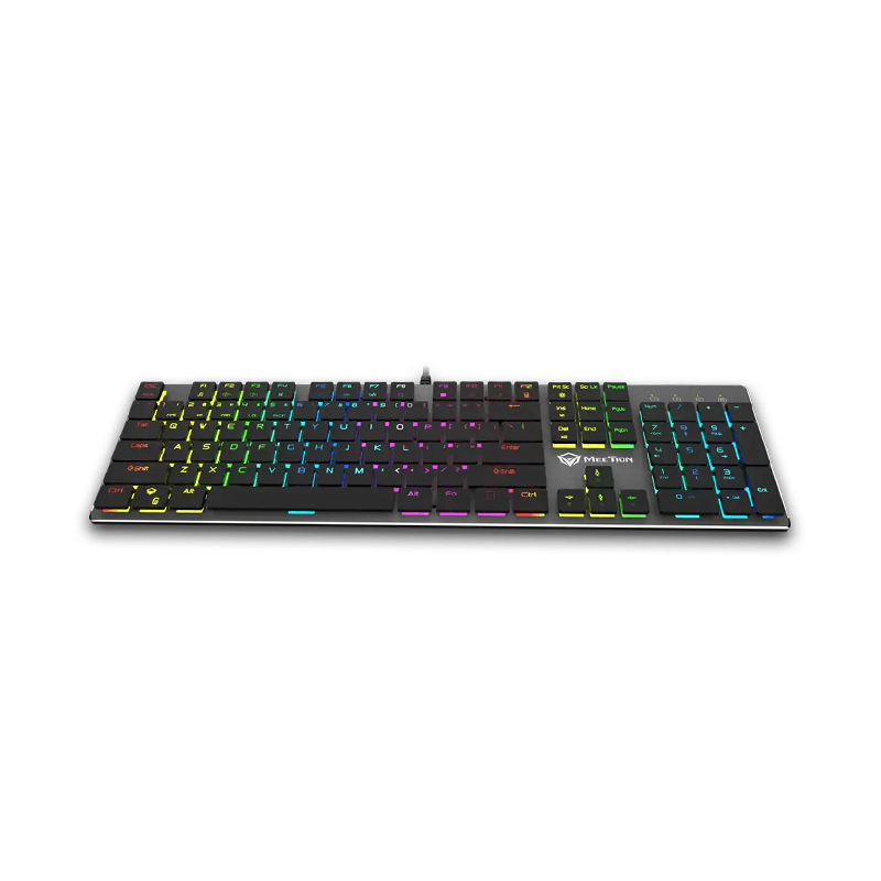 MEETION MT-MK80 RGB Wired Ultra-thin Mechanical Keyboard