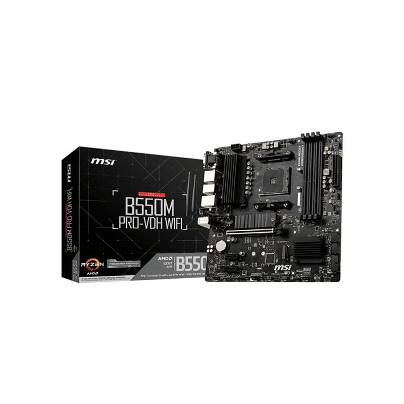 MSI B550M Pro-VDH AMD AM4 DDR4 Micro-ATX Motherboard
