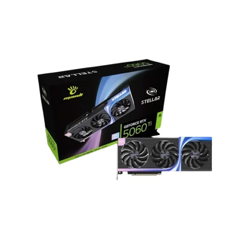 Manli Black Stellar GeForce RTX 5060 Ti OC 16GB GDDR7 Graphics Card