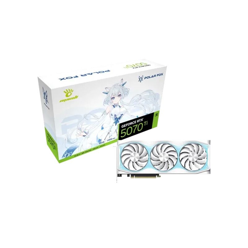 Manli Polar Fox GeForce RTX 5070 Ti OC 16GB GDDR7 Graphics Card