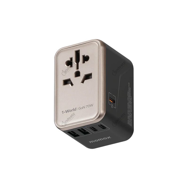 Momax 1-World Universal 5-Port Travel GaN Charger - 70W